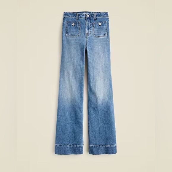 NWT J CREW Full-length slim-wide jean in 1996 semi-stretch - Picture 6 of 13